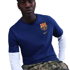 Football And Rugby Clothing*Nike Barcelona T-Shirt Adults in Blue