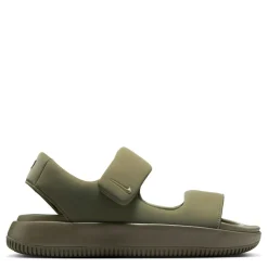 Slippers*Nike Calm Flat Heel Slide Sandals in Green