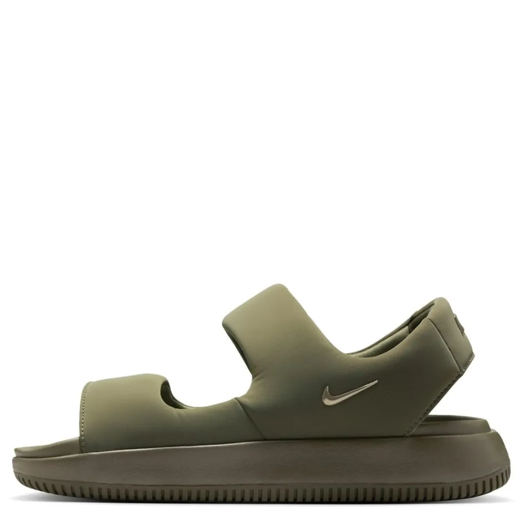 Slippers*Nike Calm Flat Heel Slide Sandals in Green