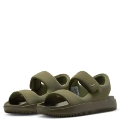 Slippers*Nike Calm Flat Heel Slide Sandals in Green