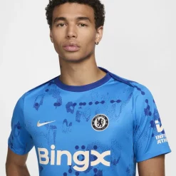 Football And Rugby Clothing*Nike Chelsea Home Pre Match Shirt 2024 2025 Adults in Blue