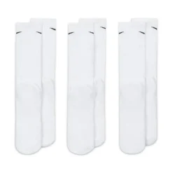 Underwear And Socks*Nike Everyday 3 Pack Cotton Cushioned Crew Socks Mens in White