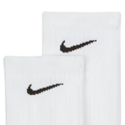 Underwear And Socks*Nike Everyday 3 Pack Cotton Cushioned Crew Socks Mens in White