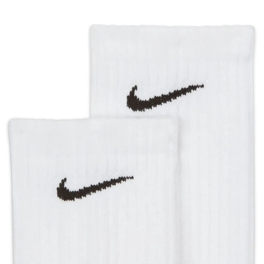 Underwear And Socks*Nike Everyday 3 Pack Cotton Cushioned Crew Socks Mens in White