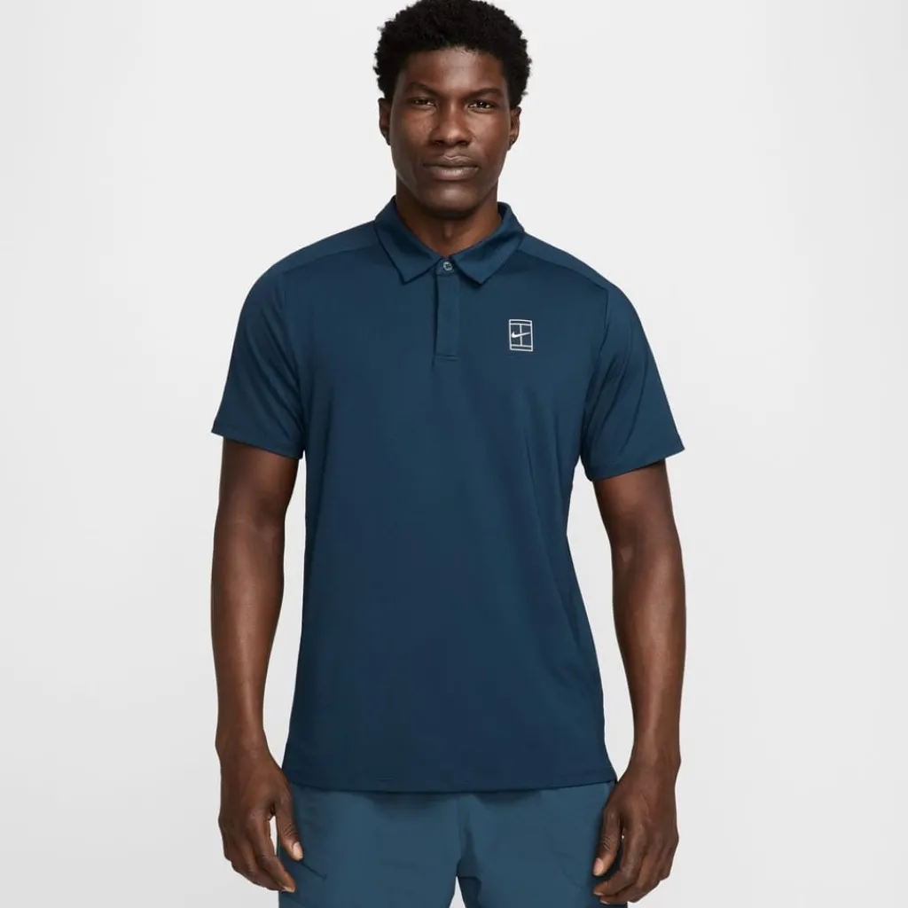Polo Shirts*Nike Mens Advantage Tennis Polo Shirt in Blue