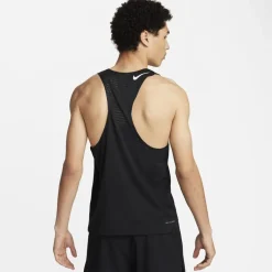 Fitness And Gym Tops*Nike Mens Aeroswift Dri Fit Adv Running Singlet in Black