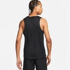 Fitness And Gym Tops|Fitness And Gymwear*Nike Mens Dri Fit Miler Running Tank in Black