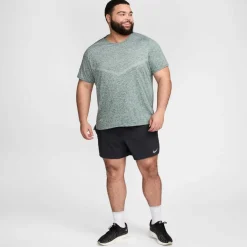 Fitness And Gymwear*Nike Mens Dri Fit Rise 365 Short Sleeve Running Top in Green