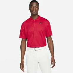 Polo Shirts*Nike Mens Dri Fit Victory Golf Polo Shirt in Red