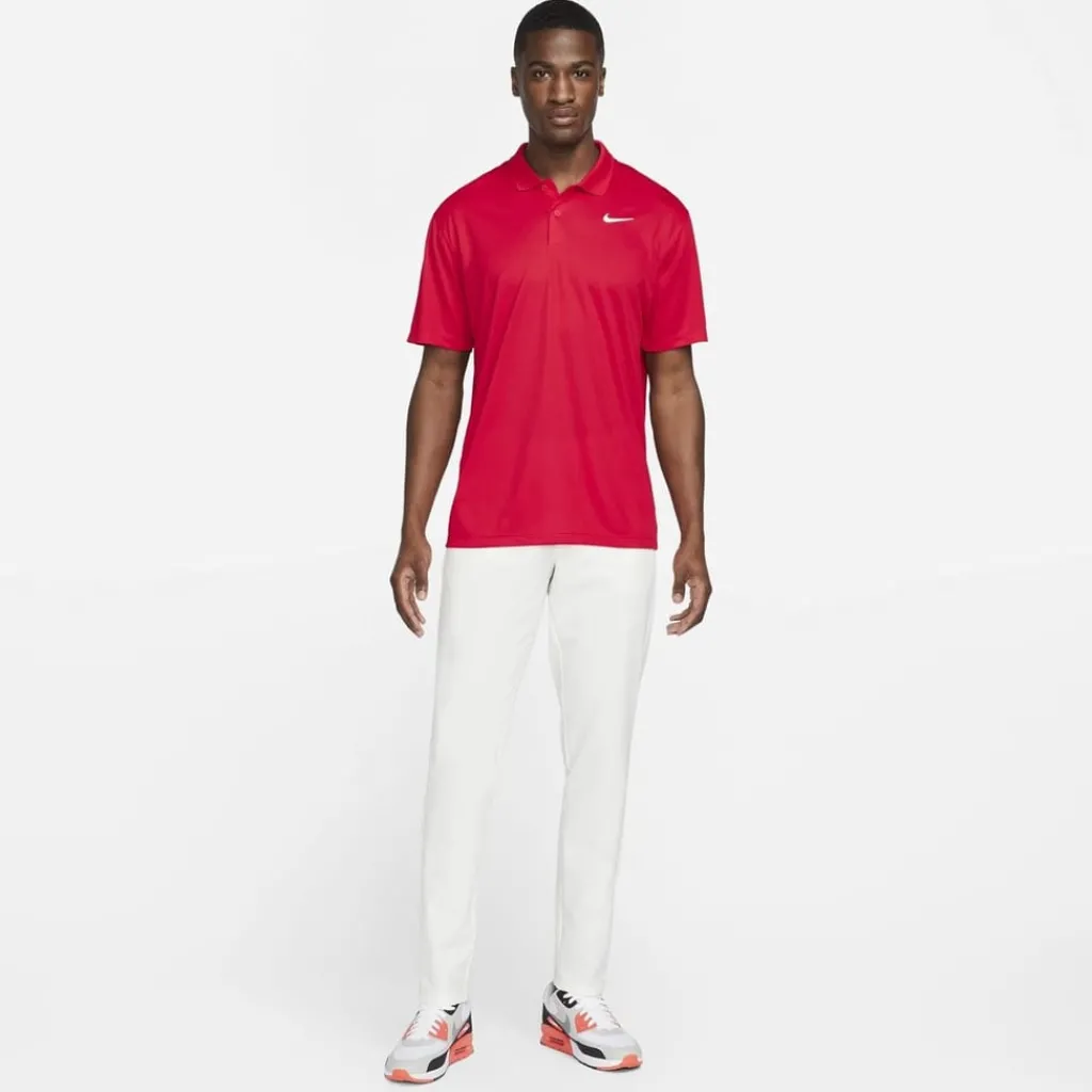 Polo Shirts*Nike Mens Dri Fit Victory Golf Polo Shirt in Red