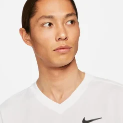 Fitness And Gym Tops|Fitness And Gymwear*Nike Mens Dri Fit Victory Tennis Top in White