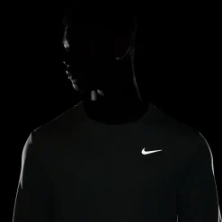 Fitness And Gymwear|Fitness And Gym Tops*Nike Mens Miler Dri Fit Uv Long Sleeve Running Top in Green