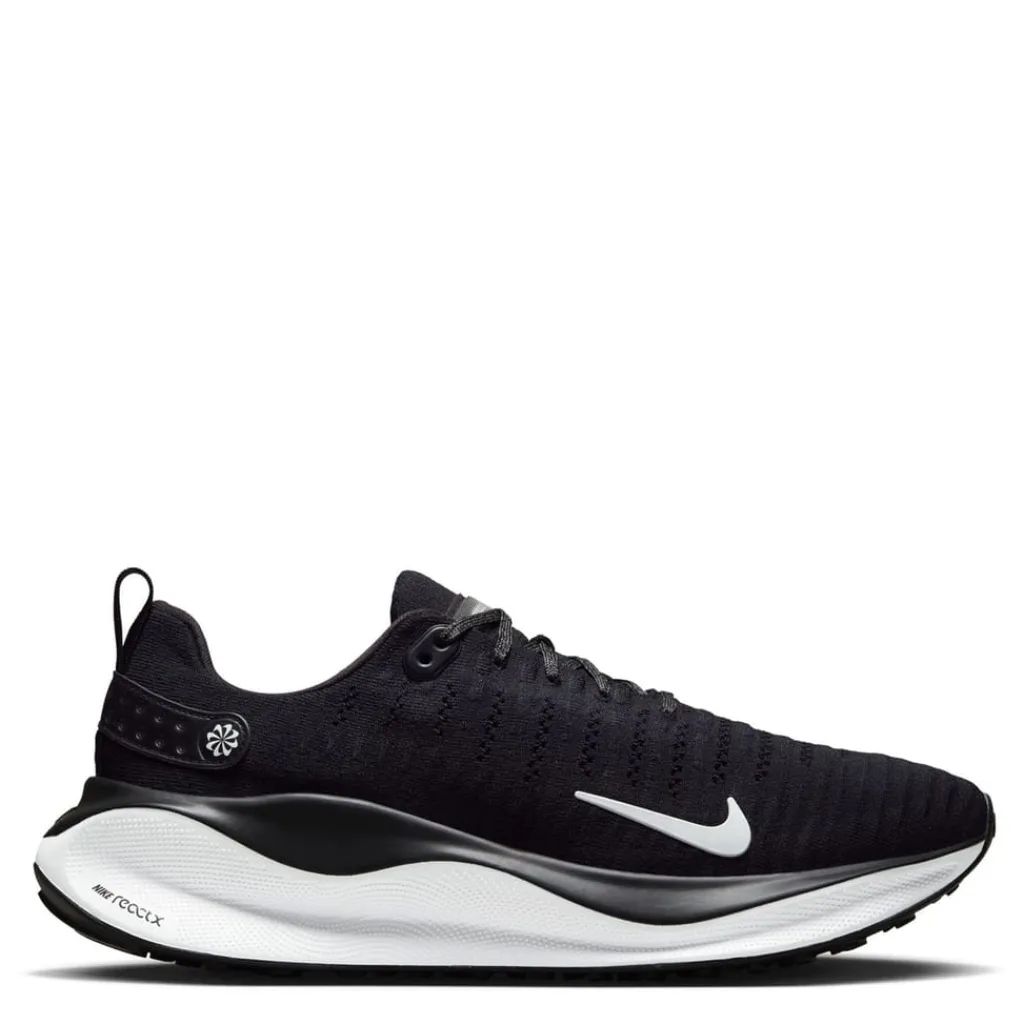 Fitness And Gym Footwear|Running Shoes*Nike Mens React Infinity Run Flyknit 4 Road Running Shoes in Black