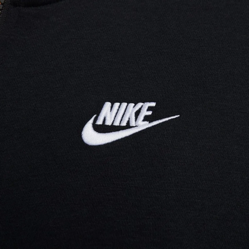 Sweatshirts*Nike Mens Sportswear Club Fleece Full Zip Hoodie in Black