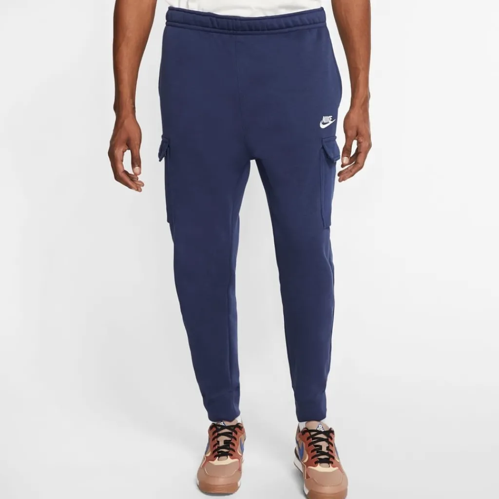 Trousers*Nike Mens Sportswear Club Fleece Cargo Pants in Blue