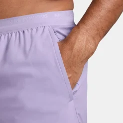 Fitness And Gym Shorts*Nike Mens Stride Dri Fit 5 Brief Lined Running Shorts in Purple