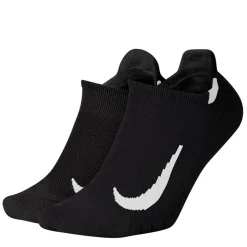 Underwear And Socks*Nike Multiplier Running No Show Socks (2 Pairs) in Black