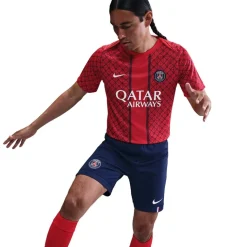 Football And Rugby Clothing*Nike Paris Saint Germain Pre Match Away Shirt 2025 2026 Adults in Red