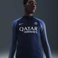 Fitness And Gym Tops*Nike Psg Drill Top 2025 2026 Adults in Blue