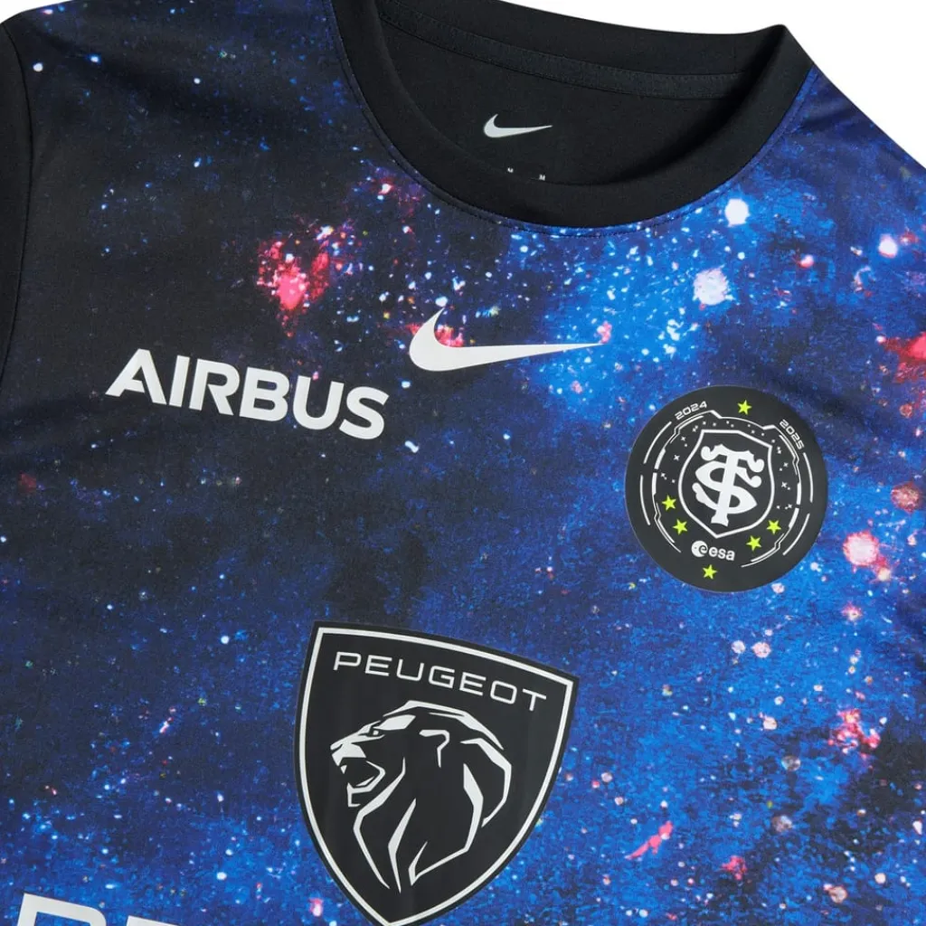 Fitness And Gym Tops*Nike Stade Tolousain Pre Match Top 2024 2025 Adults in Black