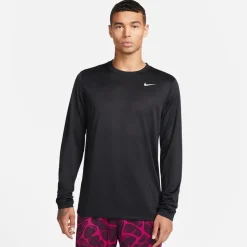 Fitness And Gym Tops*Nike Tee Legend Long Sleeve in Black
