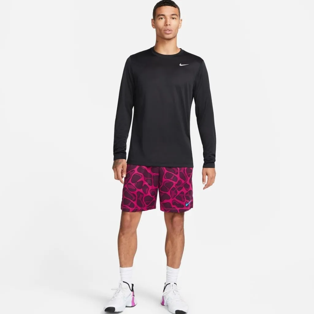 Fitness And Gym Tops*Nike Tee Legend Long Sleeve in Black