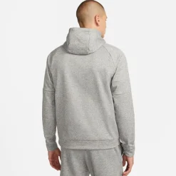 Fitness And Gym Tops*Nike Therma Relaxed Fit Hooded Sweatshirt in Grey