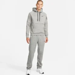 Fitness And Gym Tops*Nike Therma Relaxed Fit Hooded Sweatshirt in Grey