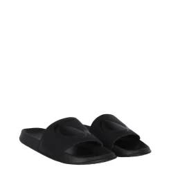 Beach Shoes*No Fear Logo Sliders in Black