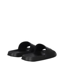 Beach Shoes*No Fear Logo Sliders in Black