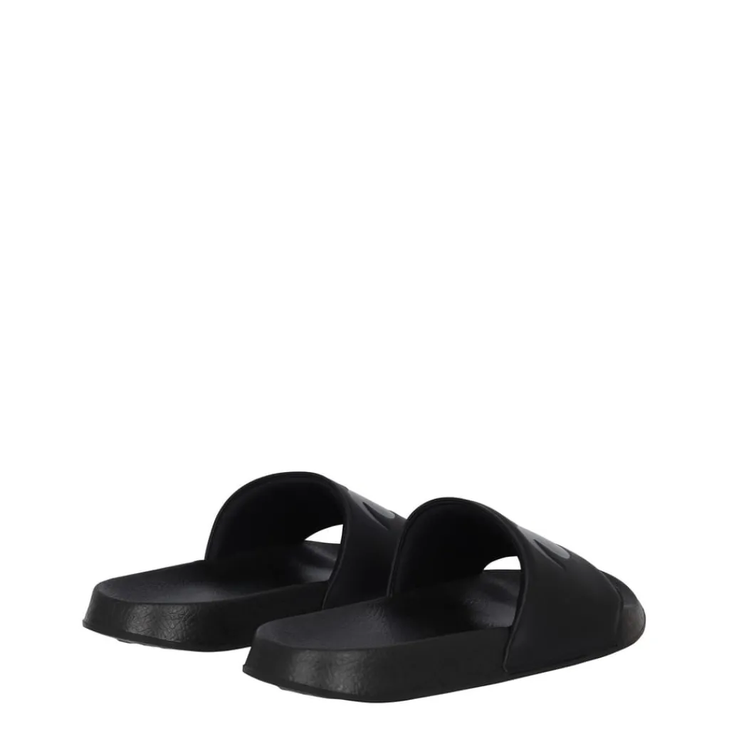 Beach Shoes*No Fear Logo Sliders in Black