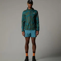 Fitness And Gym Shorts*North Face Breeze Algae Blue Running Shorts in Blue