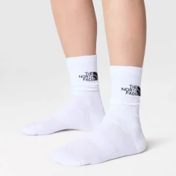 Underwear And Socks*North Face Cush Crew Running Socks in White