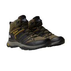 Boots*North Face Mens Hedgehog Gore Tex Mid Hiking Boots in Green