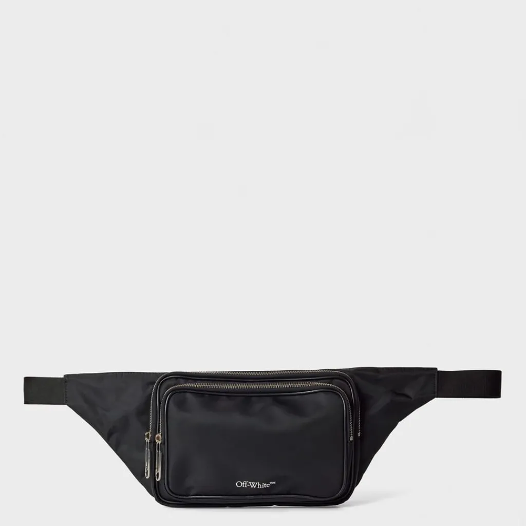 Bags*Off White Arrow Fanny Pack in Black