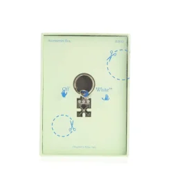 Wallets|Gifts*Off White Arrow Key Holder in Silver