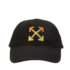 Caps-Hats*Off White Gradient Baseball Cap in black orange