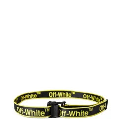 Belts*Off White Graphic Industrial Belt in Black