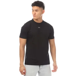 T-Shirts And Vests*Off White Logo Print T-Shirt in Black
