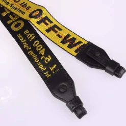 Belts*Off White Mask Ind Belt in yellow black