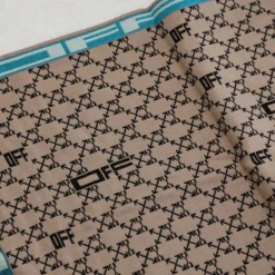 Assorted*Off White Monogram Blanket in Camel