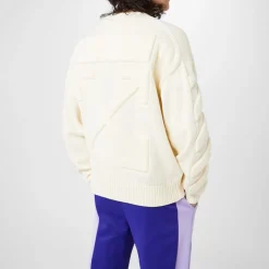 Knitwear*Off White Off 3d Diag Knit Crw in Beige
