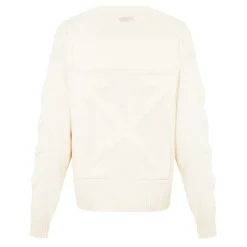 Knitwear*Off White Off 3d Diag Knit Crw in Beige