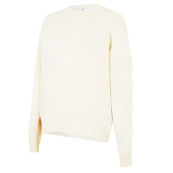 Knitwear*Off White Off 3d Diag Knit Crw in Beige