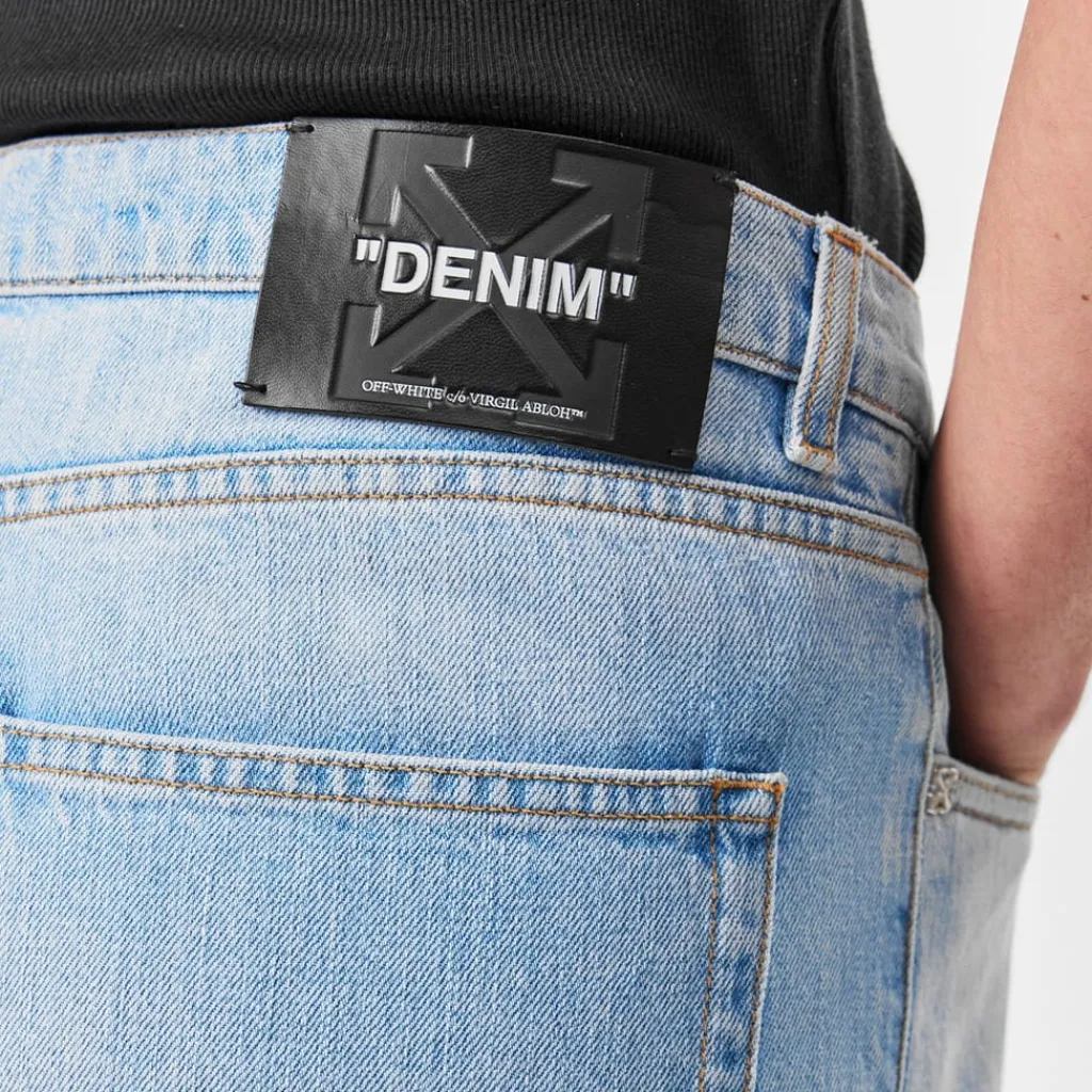 Jeans*Off White Off Diag Relax Jean Sn52 in Blue