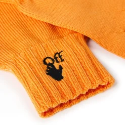 Gloves-Scarves-Umbrellas*Off White Off Em Logo Glv in Orange