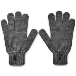 Gloves-Scarves-Umbrellas*Off White Off Hnd Off Glv in Grey