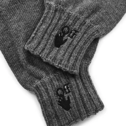 Gloves-Scarves-Umbrellas*Off White Off Hnd Off Glv in Grey
