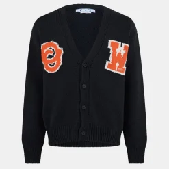 Knitwear*Off White Off Patch Cardi in Multi
