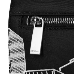 Bags*Off White Off Shoulder Bag in Black